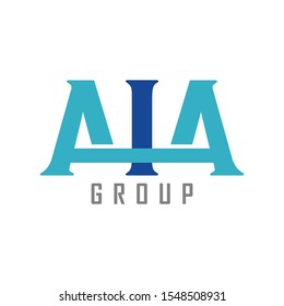 logo symbol with the letter aia