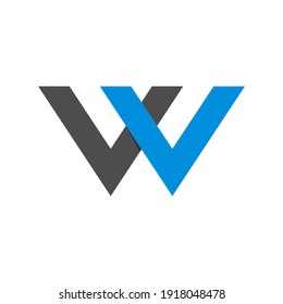 logo symbol with letter W vector