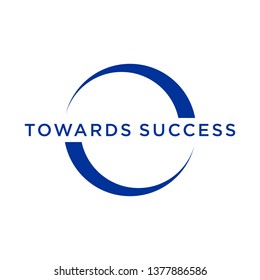 The logo symbol means speed, process and success