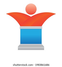 I logo symbol pole moon