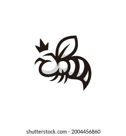 the logo or symbol of the queen bee with the crown on top.