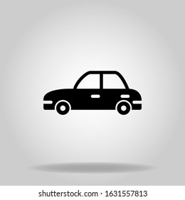 Logo or symbol of sedan icon with black fill style
