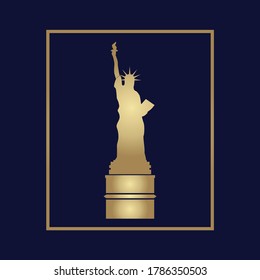 logo and symbol statue famous historical tower for tourist architecture gold luxury