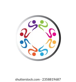 logo and symbol of team work  design template