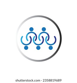 logotipo y símbolo de la plantilla de diseño de trabajo en equipo