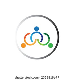 Logo und Symbol der Design-Vorlage für Teamarbeit