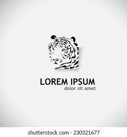 logo symbol tiger. Vector 