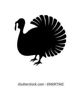 Logo and symbol of a turkey for Thanksgiving.