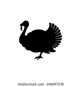 Logo and symbol of a turkey for Thanksgiving.