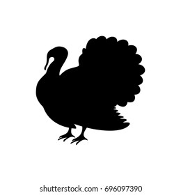 Logo and symbol of a turkey for Thanksgiving.
