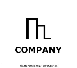logo symbol type letter m logo design idea illustration line art from pen shape m with black color