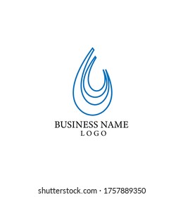 Logo and symbol of water on EPS 10
