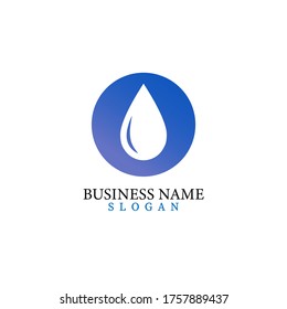 Logo and symbol of water on EPS 10
