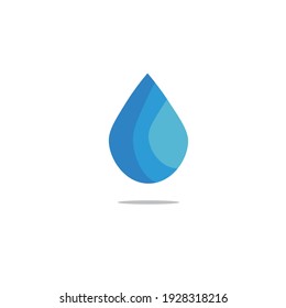 LOGO Symbol water sample blue colour for branding