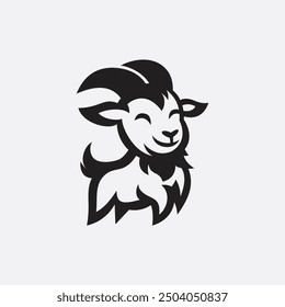 logo symbolizes unbridled enthusiasm and joy, much like a cheerful goat full of energy and optimism. The cheerful goat character reflects happiness and the courage to face challenges with a smile