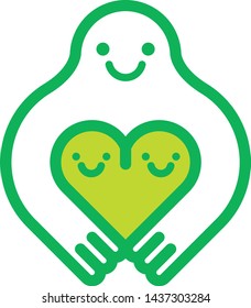 Logo symbolizing heart-shaped natural objects