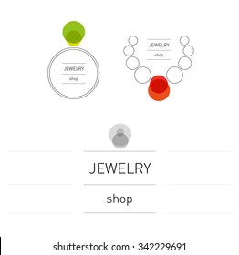 Logo. Symbols. Jewelry store. Jewellery. Vector