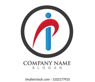 I logo and symbols template vector icons