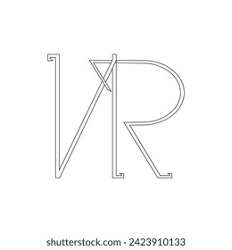 LOGO SYMBOLS VECTOR LETTERS NR