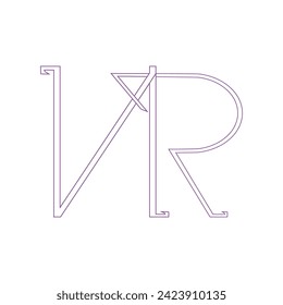 LOGO SYMBOLS VECTOR LETTERS NR