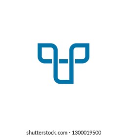 logo t icon leaf vector logo