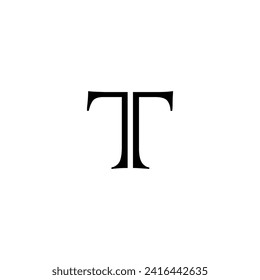 Logo t initial t company group simply creative design