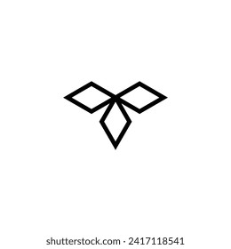 Logotipo inicial de lujo simplemente diseño creativo