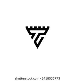 Logo für die anfänglichen t vektor business brokers