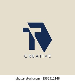 Logo T Letter Geomtrical Techno Half Hexagon. Vector design concept geomtric half hexagon  with letter logo icon.