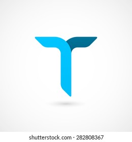 t shape logo