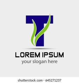 Logo t letter Vector illustration
