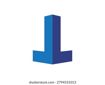 logo t perspective effect. prespective letter T logo design, a logo made simply from the letters T perspective, a logo for construction, real estate, consulting services, 