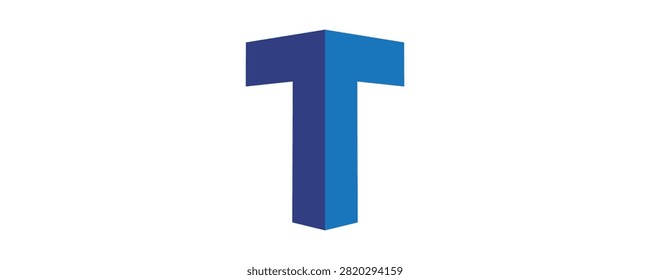 logo t perspective effect. prespective letter T logo design, a logo made simply from the letters T perspective, a logo for construction, real estate, consulting services, 
