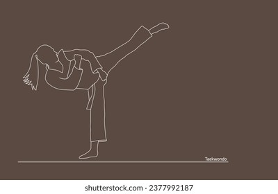 logo, taekwondo silhouette vector. Boxing and competition silhouettes vector image,