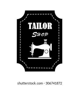 logo tailor shop and sewing.vector.