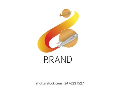 The logo is taken from a picture of a rocket traveling