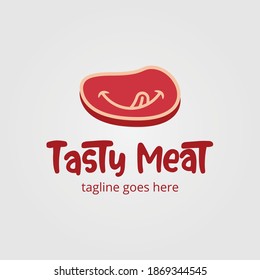 Diseño de plantillas de carnes sabrosas para logotipos