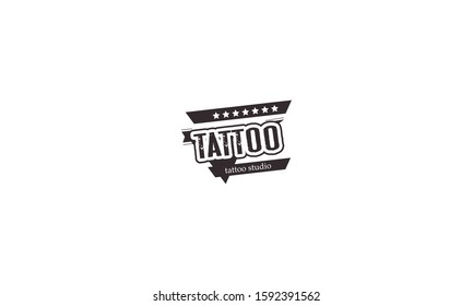 logo for tattoo studio. badge emblem for tattoo studio