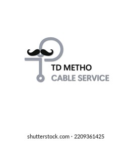 plantilla DE SERVICIO DE CABLE DE MÉTODO DE LOGO TD 