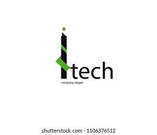 Logo technology, biotechnology, tech icon and symbol