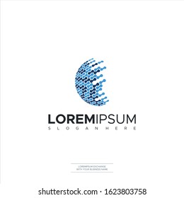 Logo - technology, biotechnology, tech icon and symbol Design logo design
