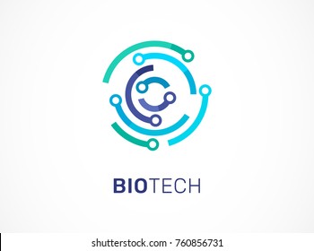 Logo - technology, biotechnology, tech icon and symbol