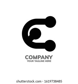 Logo for Technology companies and the internet. Letter E Logo Template. Vector Illustration