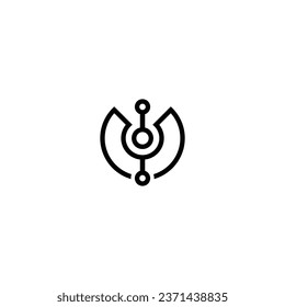 Logo-Technologie, vektor monogram-Identität