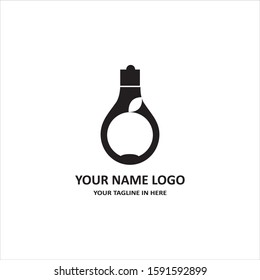 The logo technology elements of the lamp as a bright and shining idea, are suitable for modern company concept simol