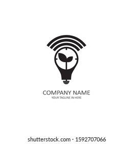 The logo technology elements of the lamp as a bright and shining idea, are suitable for modern company concept simol