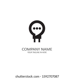 The logo technology elements of the lamp as a bright and shining idea, are suitable for modern company concept simol