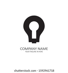The logo technology elements of the lamp as a bright and shining idea, are suitable for modern company concept simol