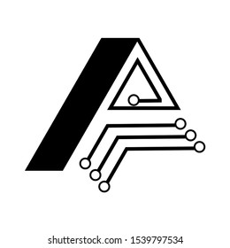Logo, technology icons, vector on a white background that can be separated