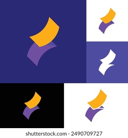 logo for technology with the letter s and screen. with an abstract, modern and minimalist style.